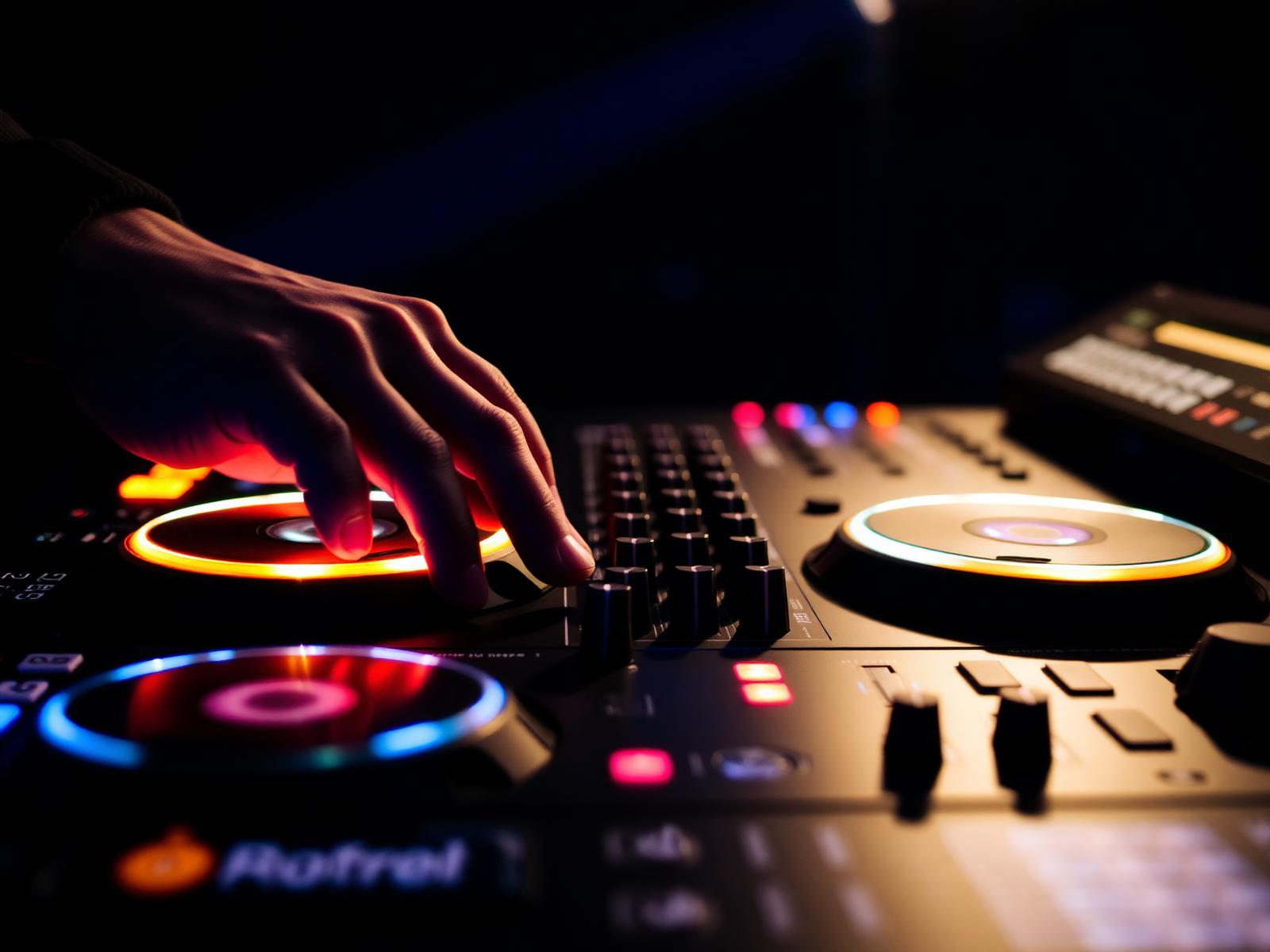 DJ pult közelről